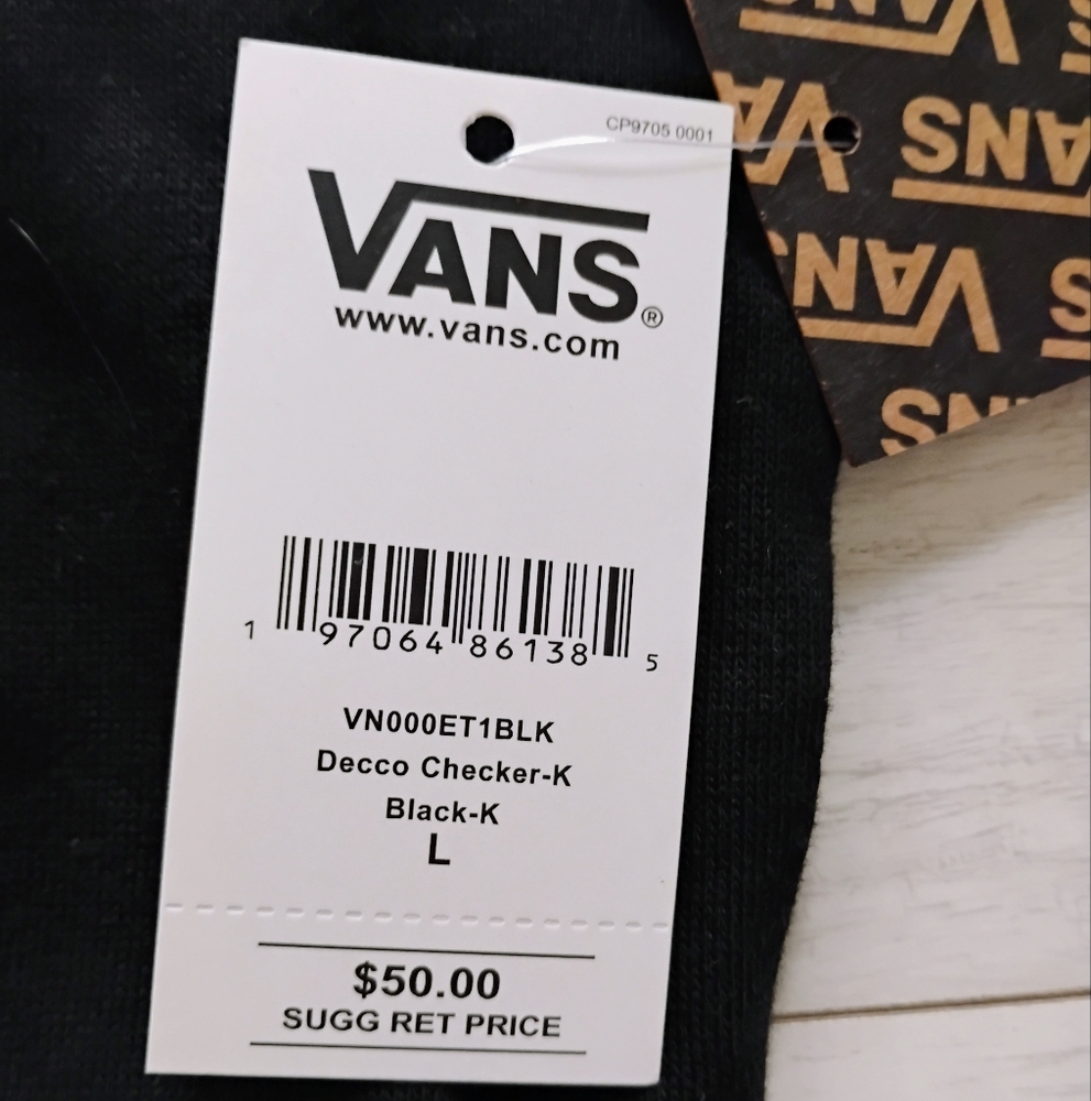 VANS NEW Boys Decco Checker Pullover Hoodie - Picture 6 of 8